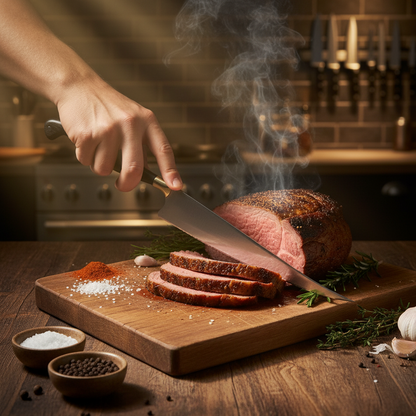 Faca Fileteira Aço Inox 420C 7 Polegadas - Cabo Full Tang Madeira Tucumã