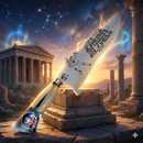 Picanheira Cavaleiros do Zodíaco 10" - Cabo Osso Bovino e Resina