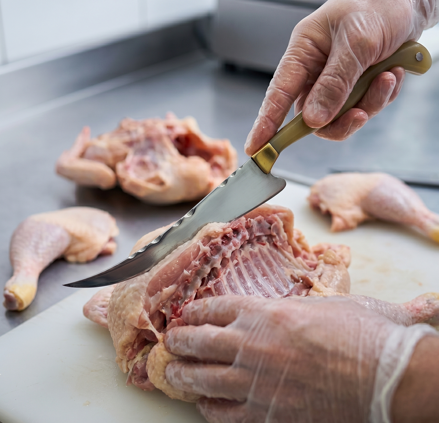 Faca Fileteira Aço Inox 420C 7 Polegadas - Cabo Full Tang Resina