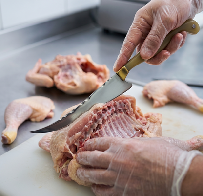 Faca Fileteira Aço Inox 420C 7 Polegadas - Cabo Full Tang Resina