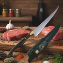 Faca Fileteira Aço Inox 420C 7 Polegadas - Cabo Full Tang Madeira Tucumã