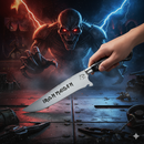 Picanheira Iron Maiden 8 Polegadas - Cabo Resina Personalizado - Edição Especial Rock