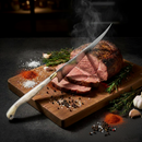 Faca Fileteira Aço Inox 420C 7 Polegadas - Cabo Full Tang Osso Bovino