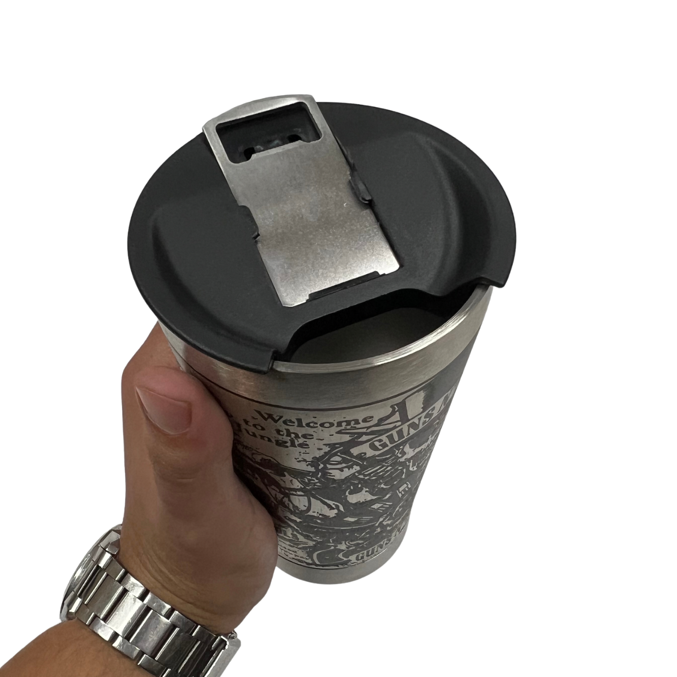 Copo Térmico Guns N' Roses - Gravação a Laser 360°