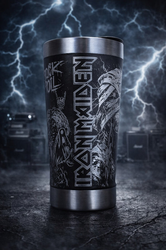 Copo Térmico Iron Maiden - Gravaçao a laser 360° - 475ML
