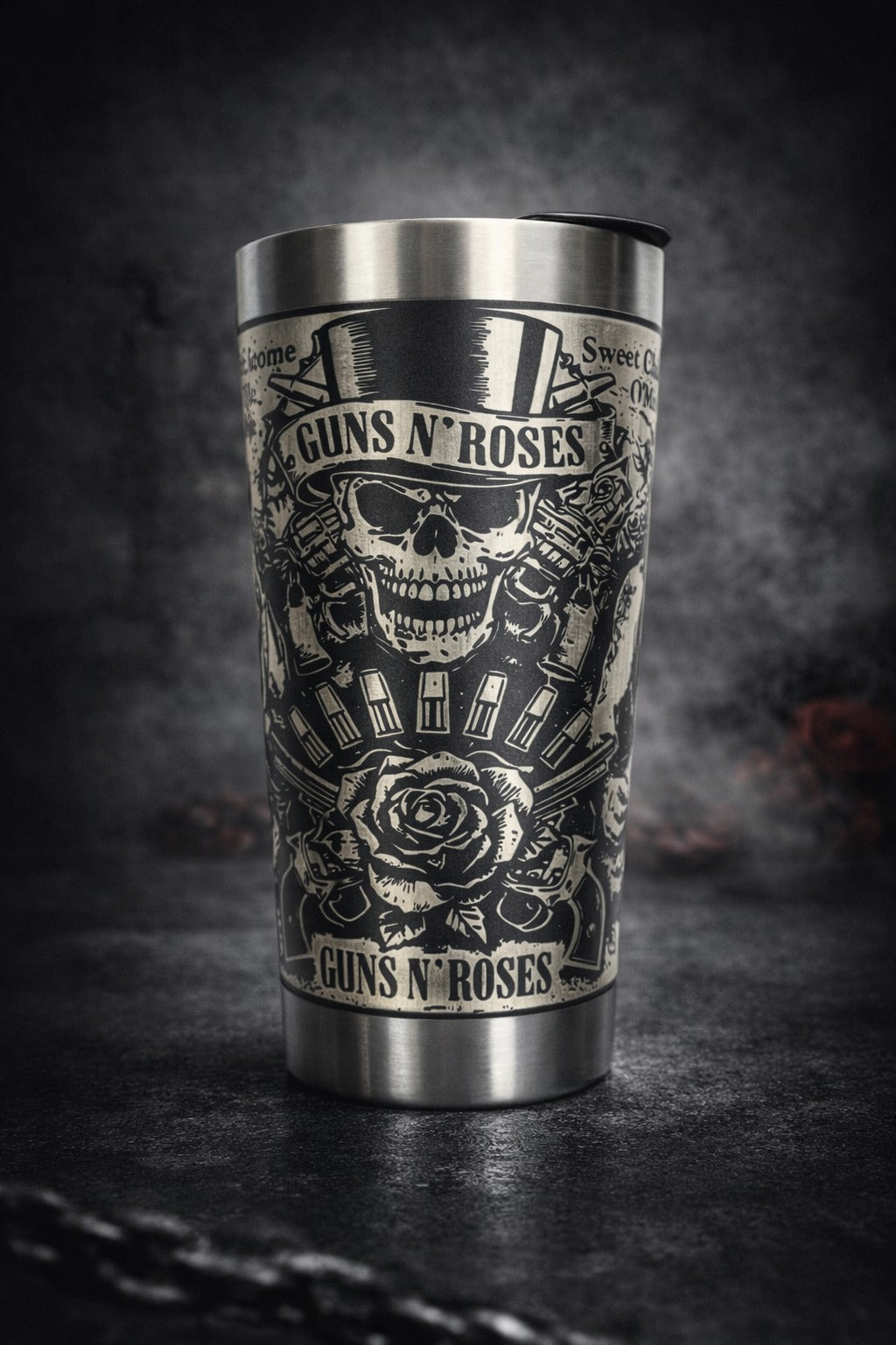 Copo Térmico Guns N' Roses - Gravação a Laser 360°