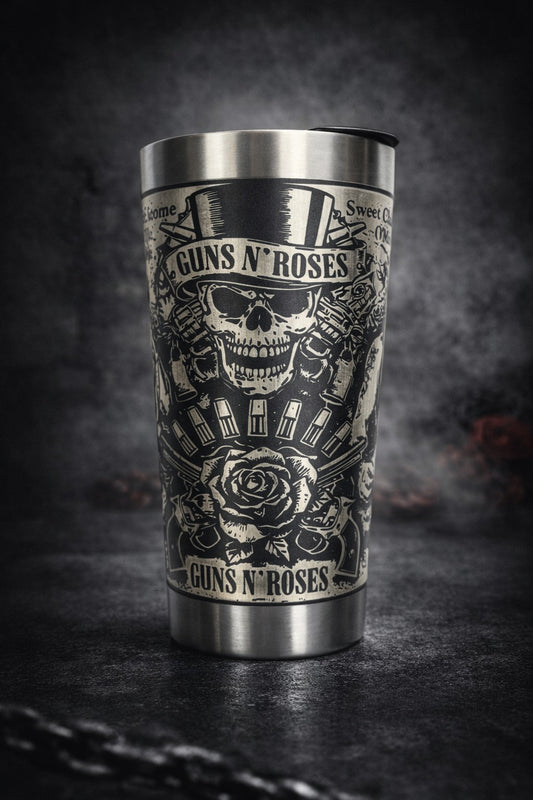 Copo Térmico Guns N' Roses - Gravação a Laser 360°