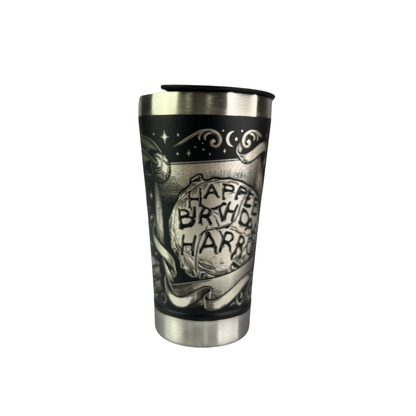 Copo Térmico Harry Potter - bolo Happy Birthday Harry