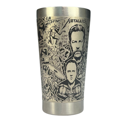 Kit Metallica - Faca 8" + Copo Térmico - Gravação a Laser 360°