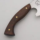 Cutelo Artesanal 9" Aço Inox Polido - Cabo Madeira Nobre