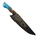 Faca Artesanal para Churrasco 8" Lâmina Vazada - Cutelaria Tema Pesca