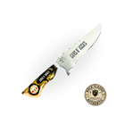 Faca Artesanal Guns N' Roses 8 Polegadas - Aço Inox com Bainha de Couro