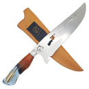 Faca Artesanal para Churrasco 10" Cabo Decorativo - Cutelaria Gaúcha Aço Inox Premium