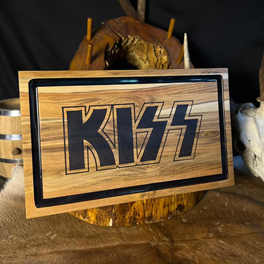 Tábua de Madeira Personalizada Kiss - 45,5cm x 27cm
