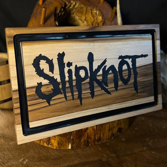 Tábua de Madeira Personalizada Slipknot - 45,5cm x 27cm