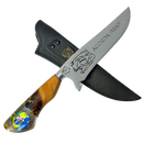 Faca Nikolas Ferreira 8" - Cabo Madeira e Resina - Acorda Brasil - Edição Especial