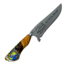 Faca Nikolas Ferreira 8" - Cabo Madeira e Resina - Acorda Brasil - Edição Especial