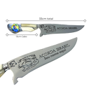 Faca Nikolas Ferreira 8" - Cabo Osso e Resina - Acorda Brasil - Edição Especial