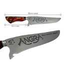 Faca Angra 8" - Cabo Resina Personalizado - Power Metal Brasileiro - Edição Especial