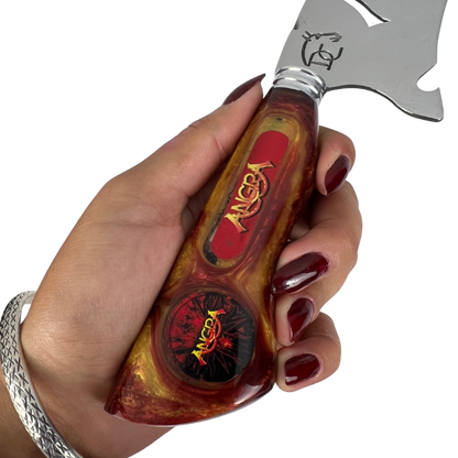 Faca Angra 8" - Cabo Resina Personalizado - Power Metal Brasileiro - Edição Especial