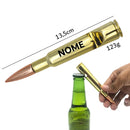 Abridor de Garrafas Réplica Bala .50 Personalizável - Gravação Laser Grátis