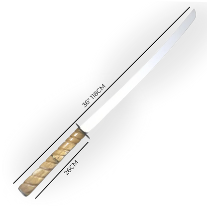 Katana Artesanal 29 Polegadas - Cabo Osso Bovino 10 Polegadas - Lâmina 75cm
