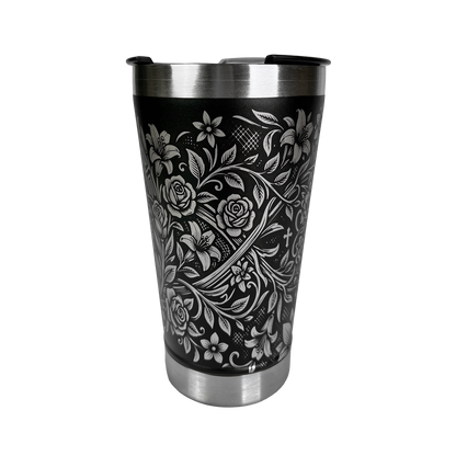 Copo Térmico Nossa Senhora 475ml - frente com imagem da santa