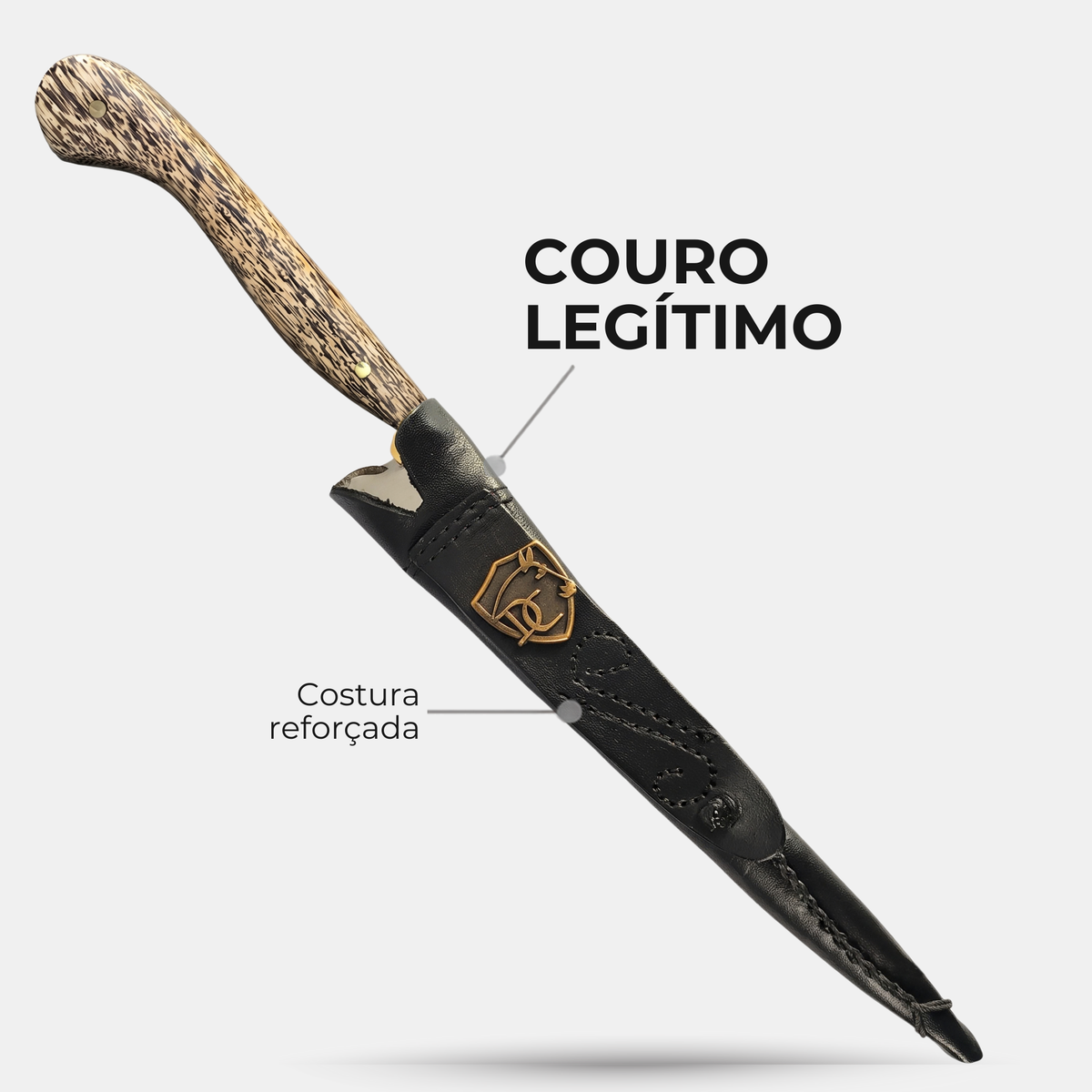 Bainha de couro legítimo da Fileteira Tucumã Maior