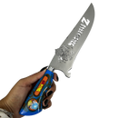 Faca Dragon Ball Z 8" - Cabo Resina Personalizado - Goku Super Saiyajin - Edição Especial