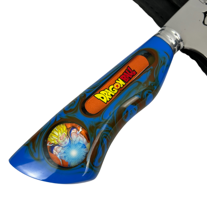 Faca Dragon Ball Z 8" - Cabo Resina Personalizado - Goku Super Saiyajin - Edição Especial