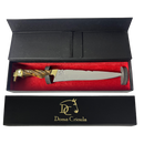 Faca Campeira Artesanal 9 Polegadas - Cabo Madeira Full Tang - Guarda e Pomo em Latão