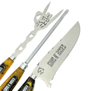 Kit Faca, Garfo e Chaira 8" Guns N' Roses - Cabo Resina Personalizado