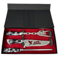 Kit Churrasco Faca, Garfo e Chaira 8" Black Sabbath - Cabo Resina Personalizado