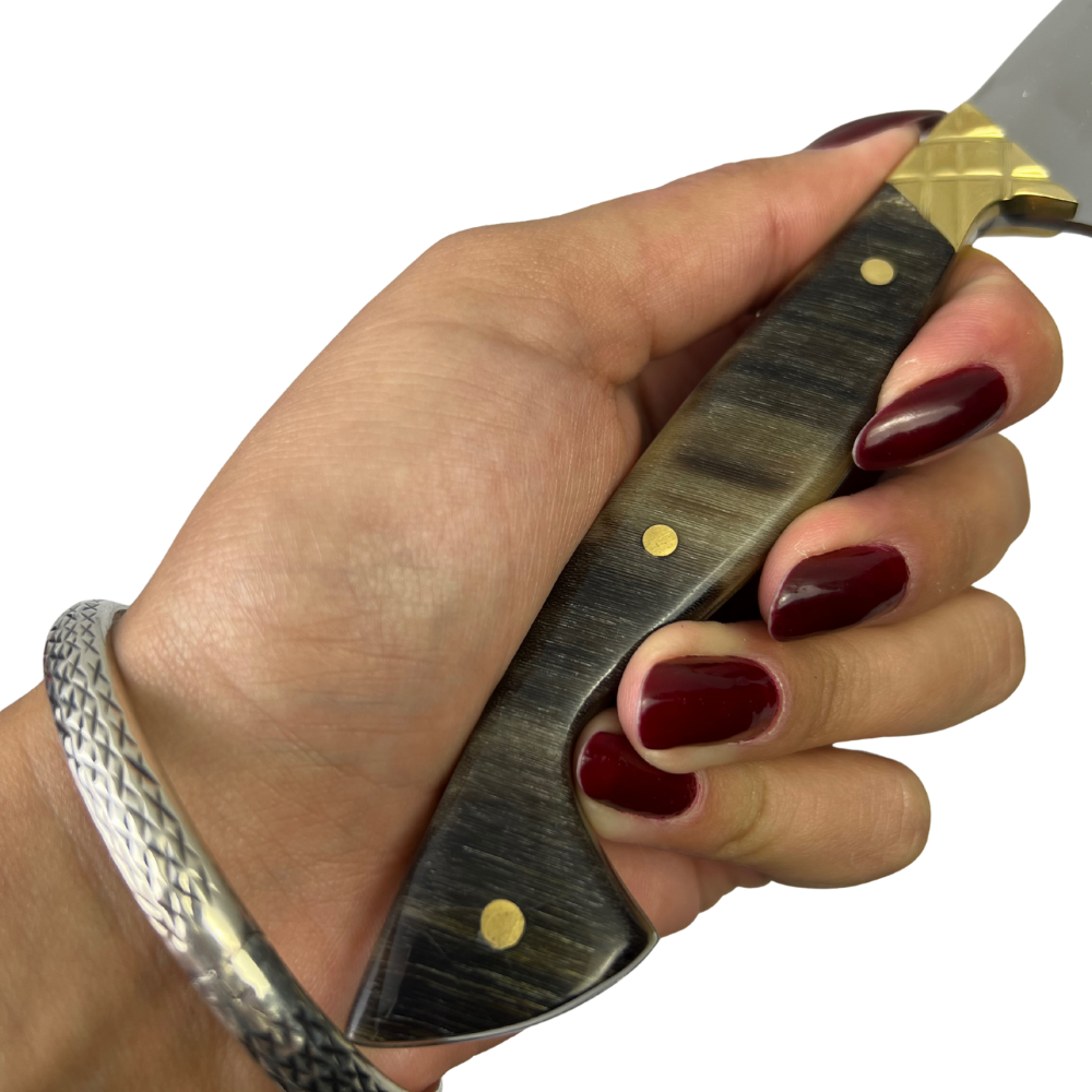 Faca Fileteira Aço Inox 420C 7 Polegadas - Cabo Full Tang -  Casco de Cavalo