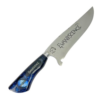 Faca Evanescence 8" - Cabo Resina Personalizado - Rock Gótico - Edição Especial