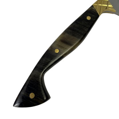 Faca Fileteira Aço Inox 420C 7 Polegadas - Cabo Full Tang -  Casco de Cavalo