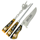 Kit Faca, Garfo e Chaira 8" Guns N' Roses - Cabo Resina Personalizado