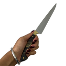 Faca Artesanal 7" Full Tang - Cabo Casco de Cavalo - Aço Inox 420C