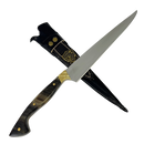 Faca Artesanal 7" Full Tang - Cabo Casco de Cavalo - Aço Inox 420C