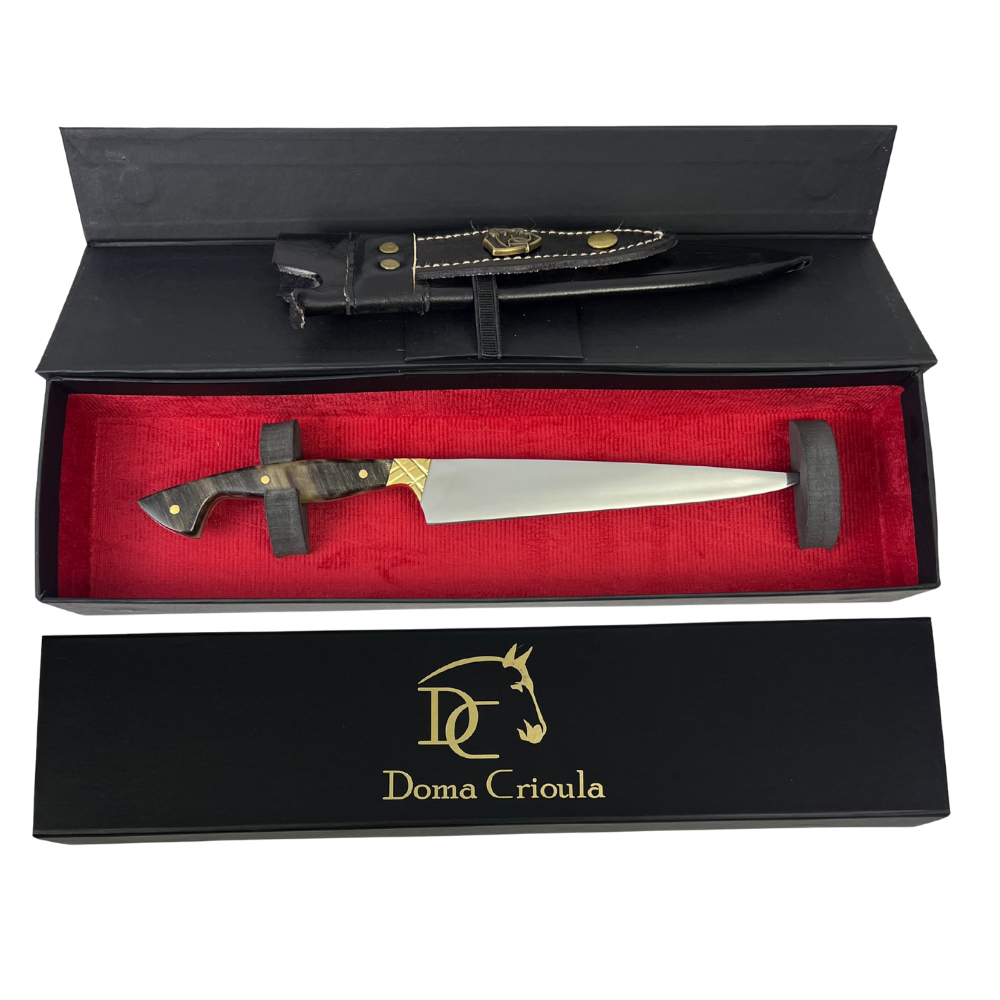 Faca Fileteira Aço Inox 420C 7 Polegadas - Cabo Full Tang -  Casco de Cavalo