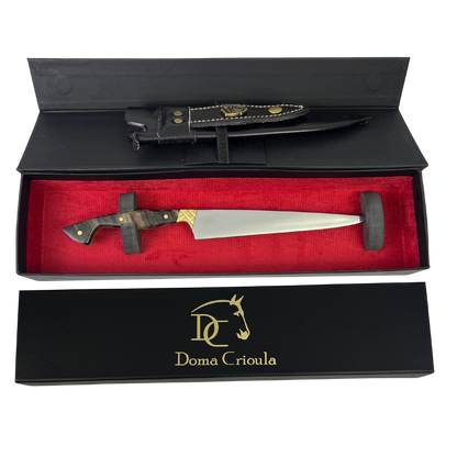 Faca Fileteira Aço Inox 420C 7 Polegadas - Cabo Full Tang -  Casco de Cavalo