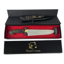 Faca Artesanal 8" Full Tang - Cabo Casco de Cavalo - Dorso 3mm - Pinos Remanchados