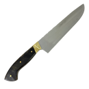 Faca Artesanal 8" Full Tang - Cabo Casco de Cavalo - Dorso 3mm - Pinos Remanchados