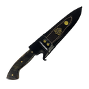 Faca Artesanal 8" Full Tang - Cabo Casco de Cavalo - Dorso 3mm - Pinos Remanchados