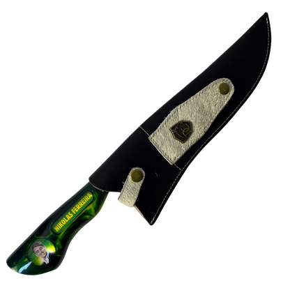 Faca Nikolas Ferreira 10" - Cabo Resina Personalizado - Acorda Brasil - Edição Especial