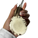 Chaira Profissional 8" (20cm) - Cabo Chifre de Cervo Legítimo - Haste Estriada - Afiador de Facas