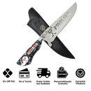 Faca Picanheira Pearl Jam 8 Polegadas - Cabo Resina Personalizado - Churrasco Grunge