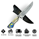 Faca Nikolas Ferreira 8" - Cabo Osso e Resina - Acorda Brasil - Edição Especial