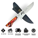 Faca Angra 8" - Cabo Resina Personalizado - Power Metal Brasileiro - Edição Especial