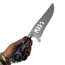 Faca KISS 8" - Cabo Resina Personalizado - Edição Especial Rock